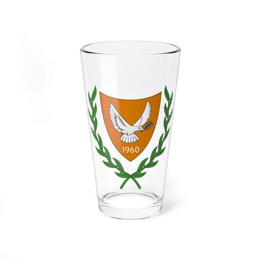 Coat of arms of Cyprus (2006) - Pint Glass 16oz-16oz-Go Mug Yourself