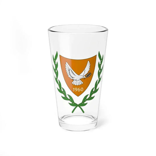 Coat of arms of Cyprus (2006) - Pint Glass 16oz 16oz - Go Mug Yourself