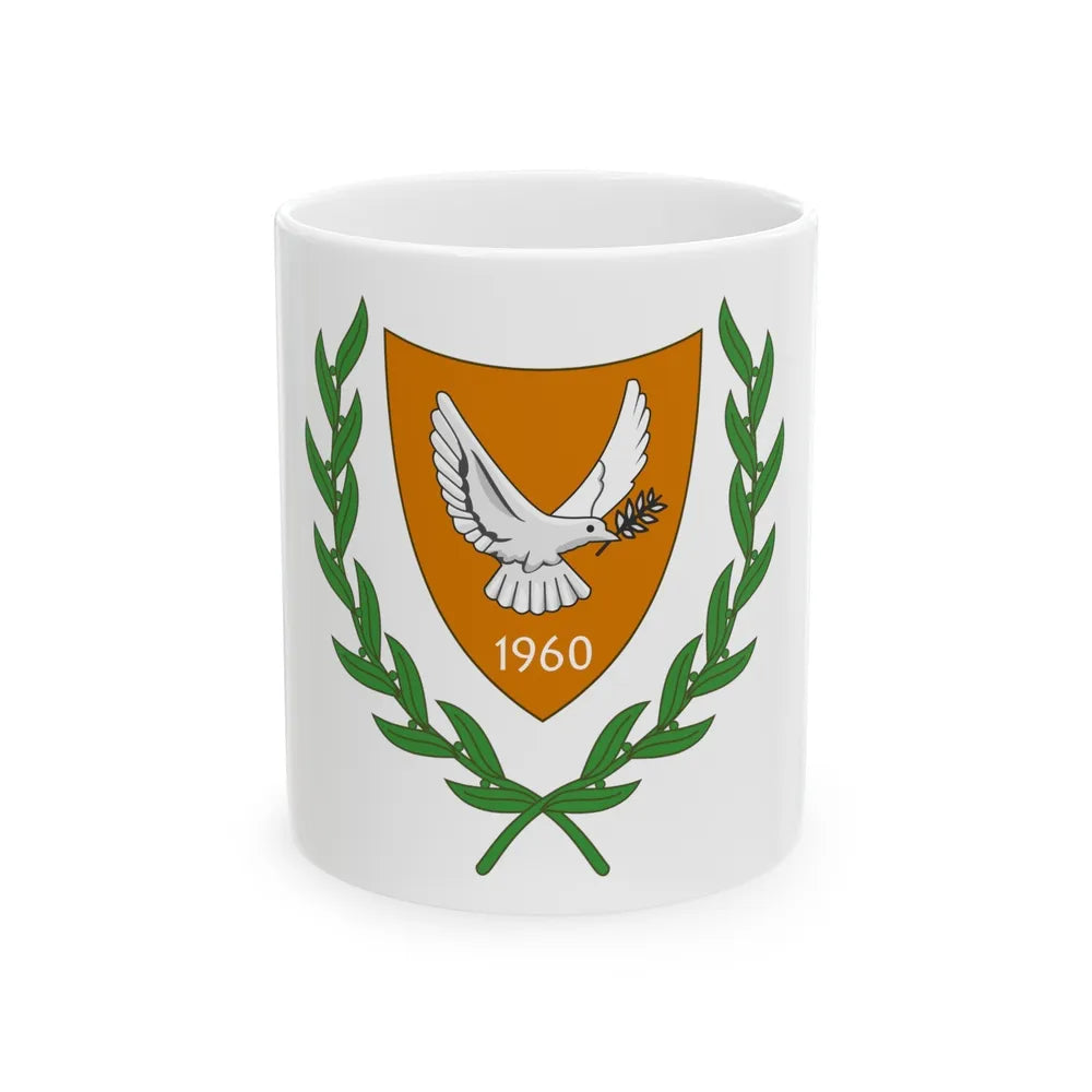 Coat of arms of Cyprus (2006) - White Coffee Mug-11oz-Go Mug Yourself