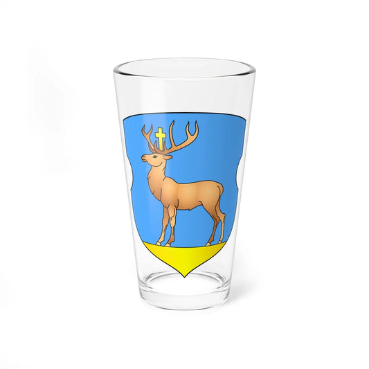 Coat of Arms of Cyryn Belarus (Belarus) (Coat of Arms) Pint Glass 16oz 16oz - Go Mug Yourself