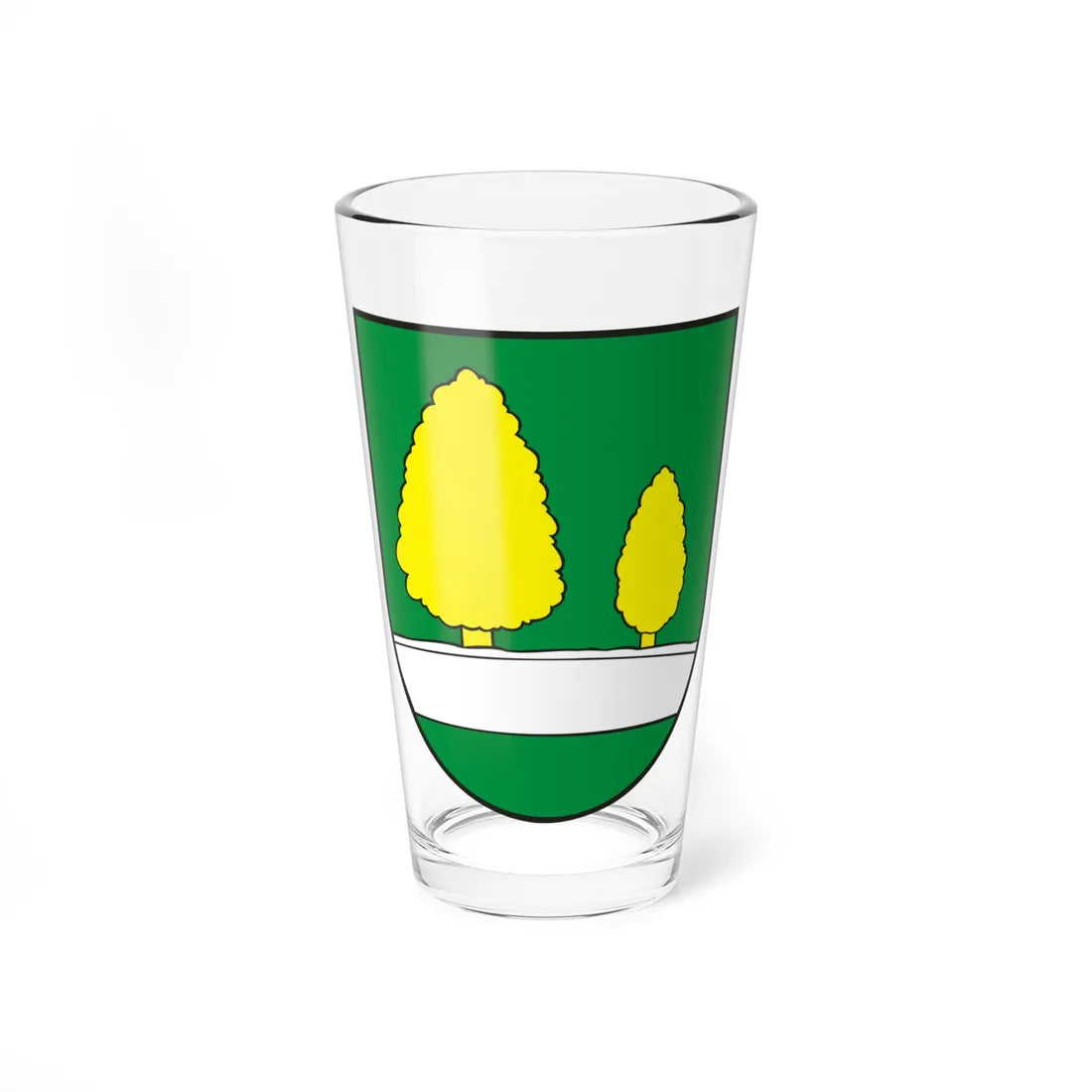 Coat of arms of Ždaňa (Slovakia) (Coat of Arms) Pint Glass 16oz 16oz - Go Mug Yourself