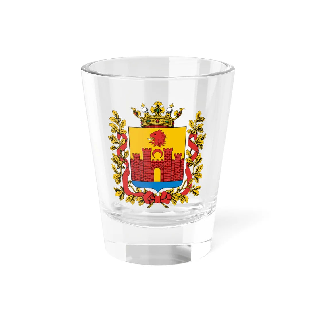 Coat of arms of Dagestan Oblast 1878 (Russia) (Coat of Arms) Shot Glass 1.5oz 1.5oz - Go Mug Yourself