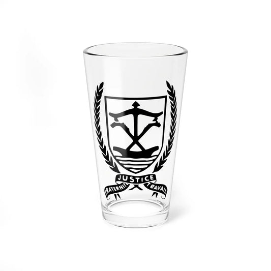 Coat of arms of Dahomey 1958-1964 (Benin) (Coat of Arms) Pint Glass 16oz 16oz - Go Mug Yourself