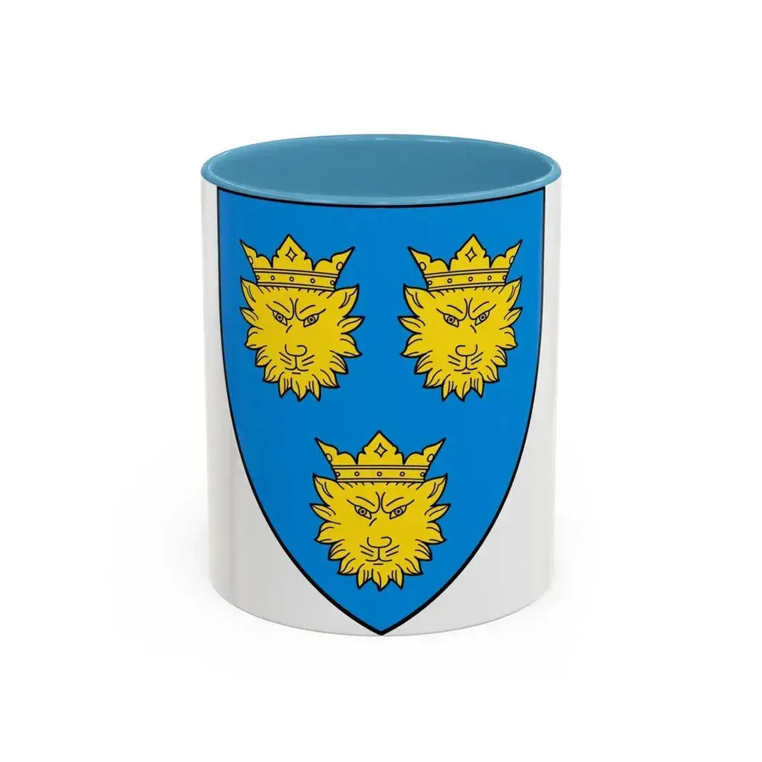 Coat of Arms of Dalmatia - Accent Coffee Mug 11oz Light Blue - Go Mug Yourself
