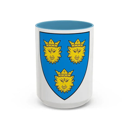 Coat of Arms of Dalmatia - Accent Coffee Mug 15oz Light Blue - Go Mug Yourself