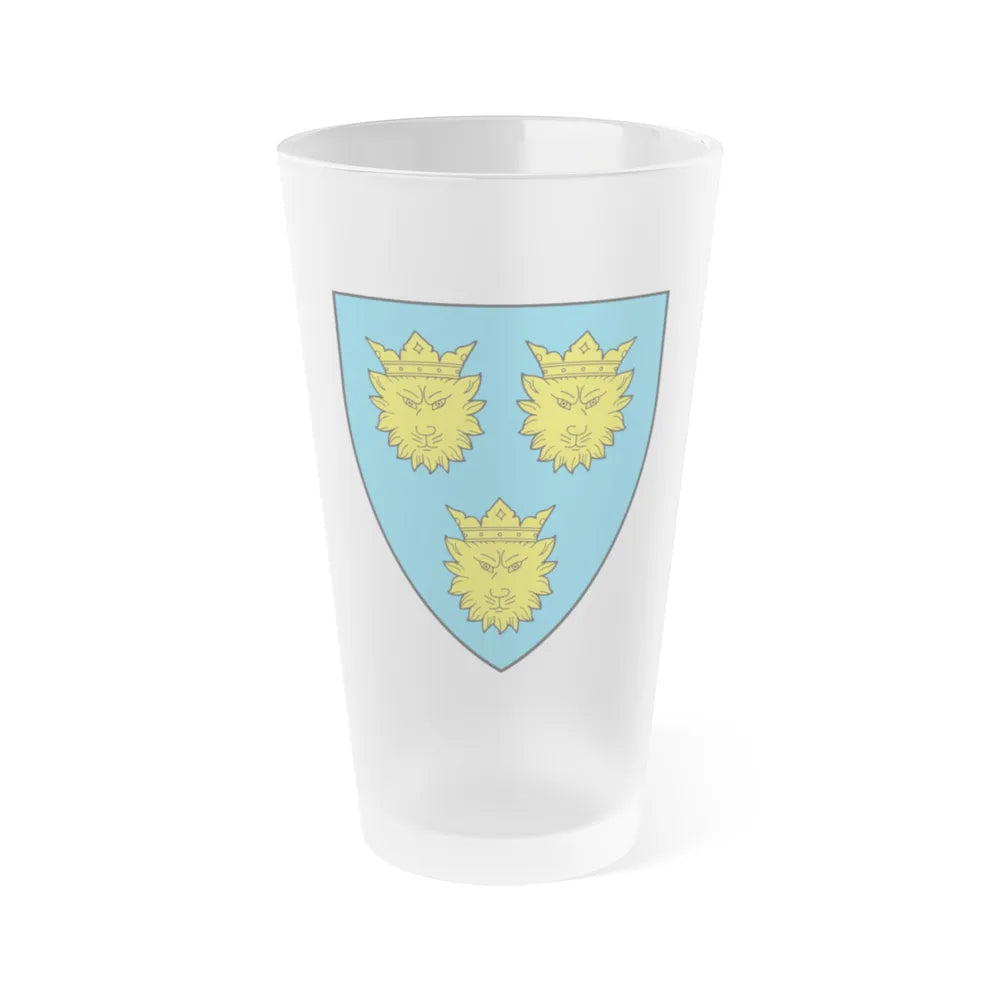 Coat of Arms of Dalmatia - Frosted Pint Glass 16oz-Go Mug Yourself