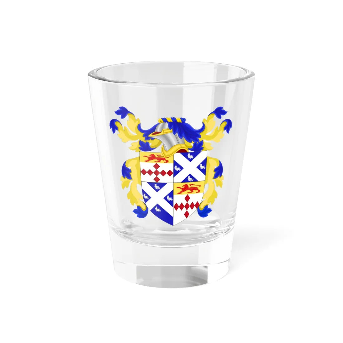 Coat of Arms of Daniel Dulaney (United States) (Coat of Arms) Shot Glass 1.5oz 1.5oz - Go Mug Yourself
