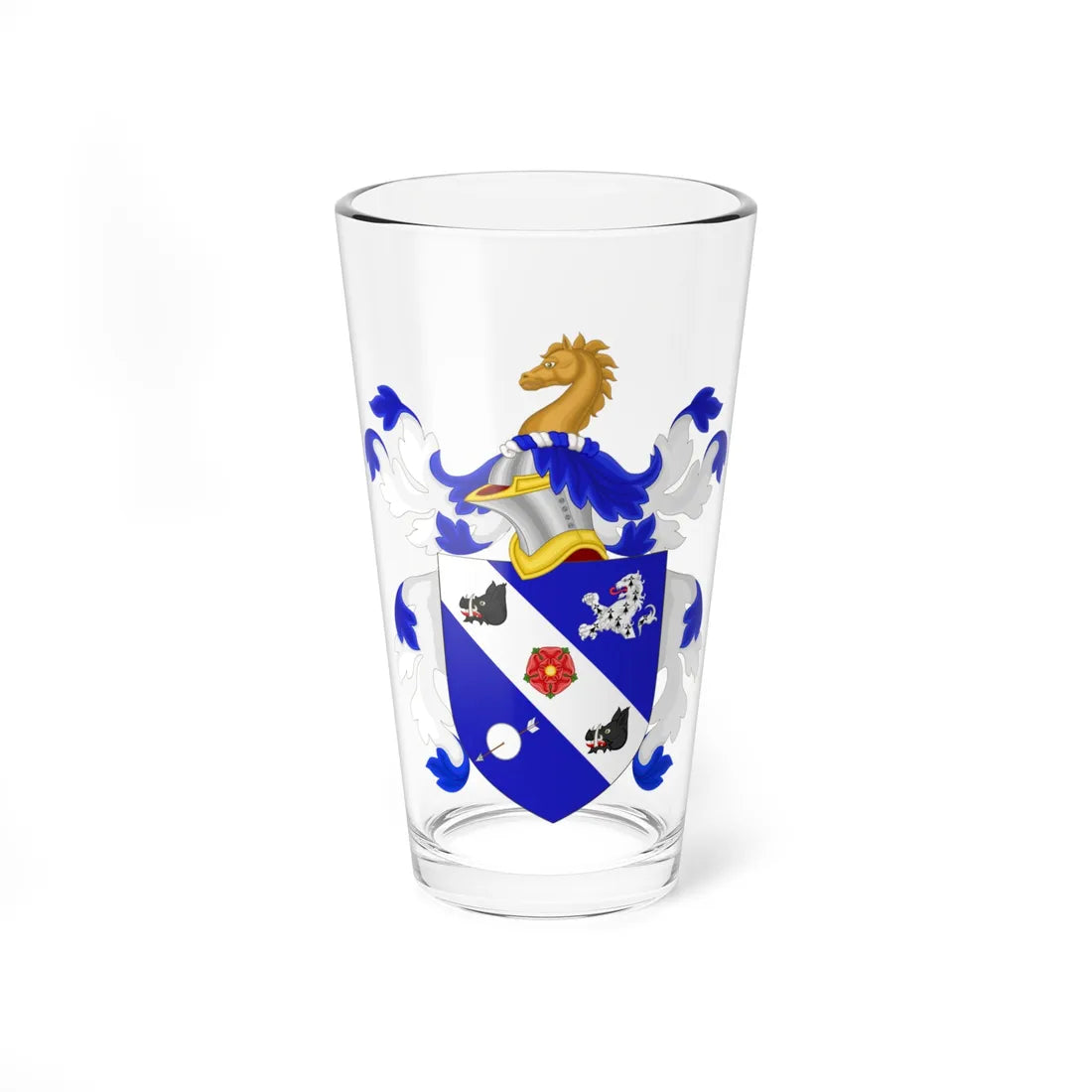 Coat of Arms of Daniel Webster (United States) (Coat of Arms) Pint Glass 16oz 16oz - Go Mug Yourself