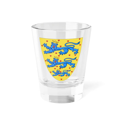 Coat of arms of Danish shield 14c (Denmark) (Coat of Arms) Shot Glass 1.5oz 1.5oz - Go Mug Yourself