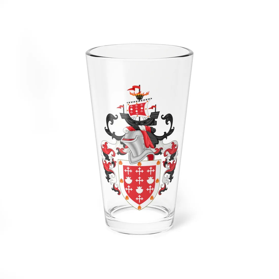 Coat of Arms of Davenant Foundation School (England) (Coat of Arms) Pint Glass 16oz 16oz - Go Mug Yourself