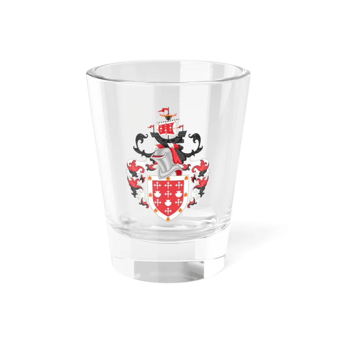 Coat of Arms of Davenant Foundation School (England) (Coat of Arms) Shot Glass 1.5oz 1.5oz - Go Mug Yourself