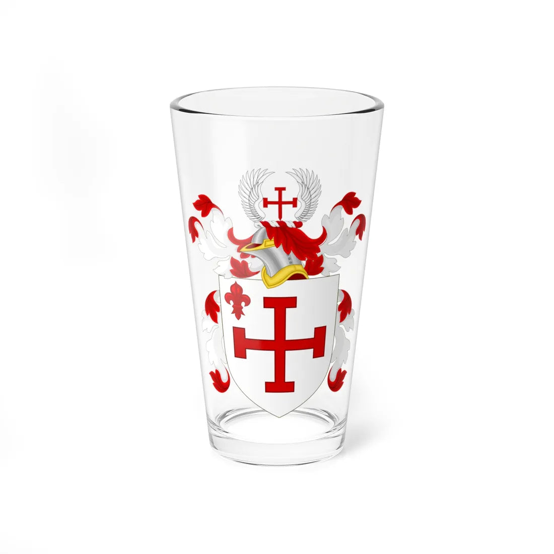 Coat of Arms of David Brearley (United States) (Coat of Arms) Pint Glass 16oz 16oz - Go Mug Yourself