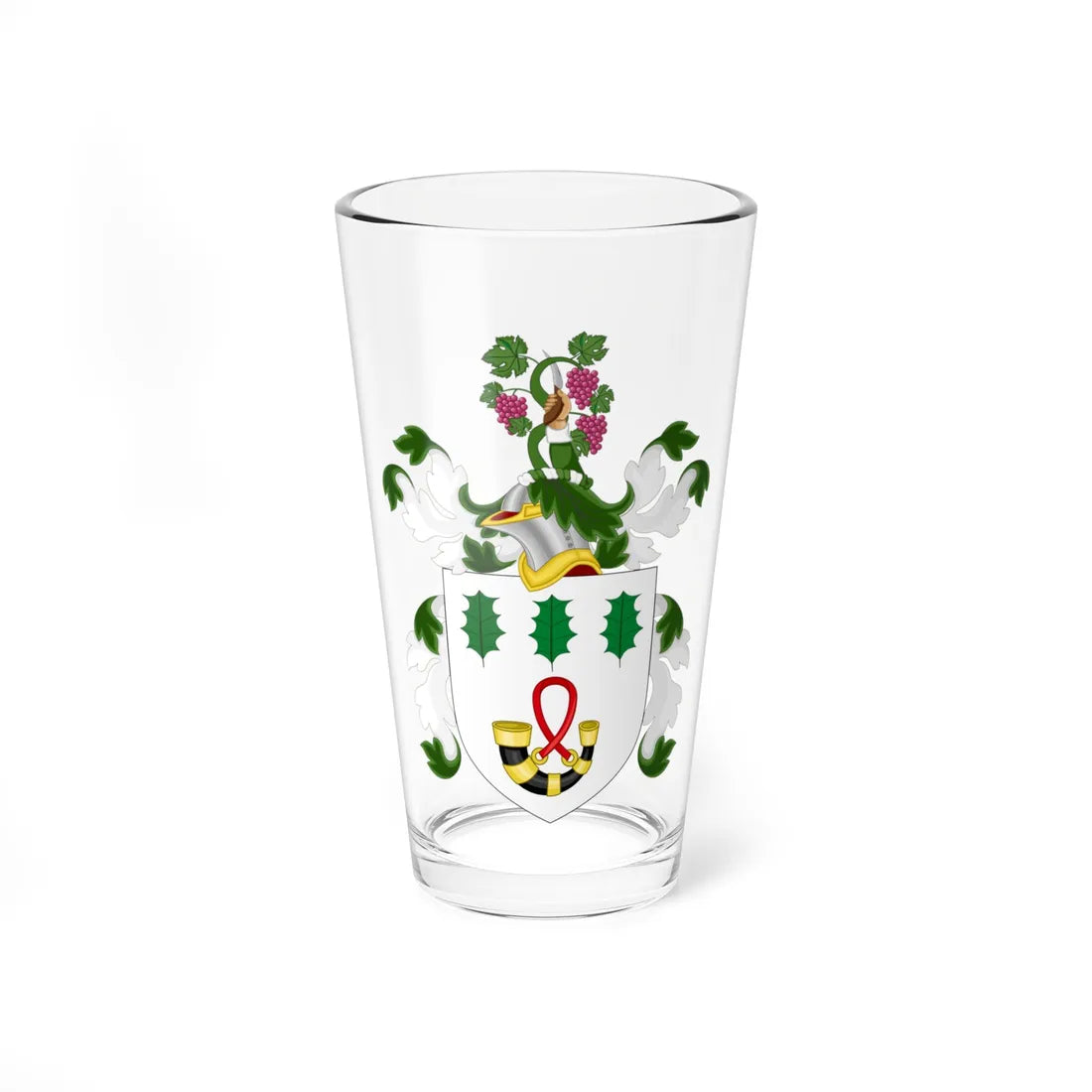 Coat of Arms of David G. Burnet (United States) (Coat of Arms) Pint Glass 16oz 16oz - Go Mug Yourself