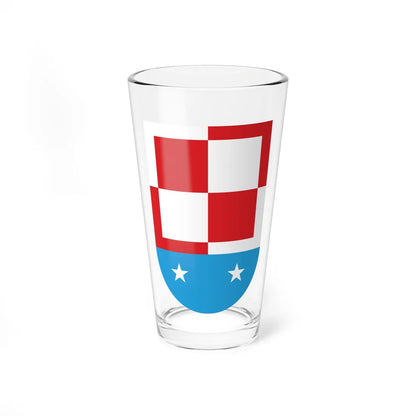 Coat of arms of Dęblin 1974-1993 (Poland) (Coat of Arms) Pint Glass 16oz 16oz - Go Mug Yourself