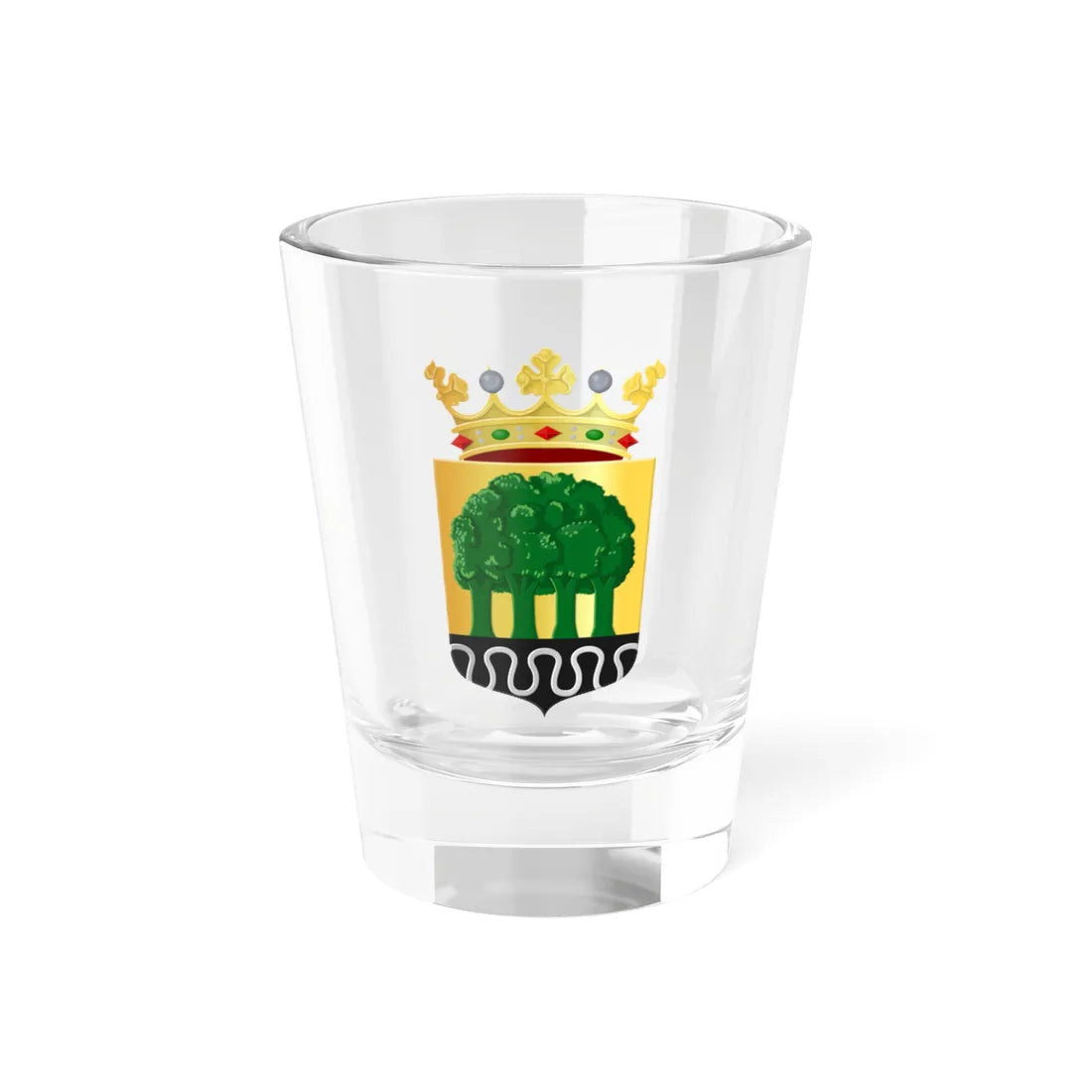 Coat of arms of De Wolden (Netherlands) (Coat of Arms) Shot Glass 1.5oz 1.5oz - Go Mug Yourself