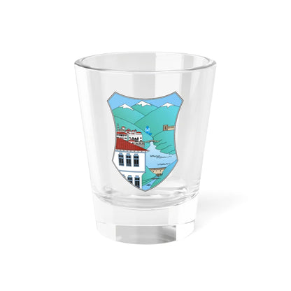 Coat of arms of Debar Municipality (North Macedonia) (Coat of Arms) Shot Glass 1.5oz 1.5oz - Go Mug Yourself