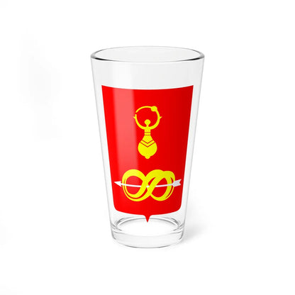 Coat of Arms of Debessky rayon Udmurtia (Russia) (Coat of Arms) Pint Glass 16oz 16oz - Go Mug Yourself