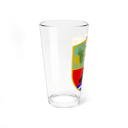 Coat of arms of Demir Hisar Municipality Macedonia (North Macedonia) (Coat of Arms) Pint Glass 16oz - Go Mug Yourself