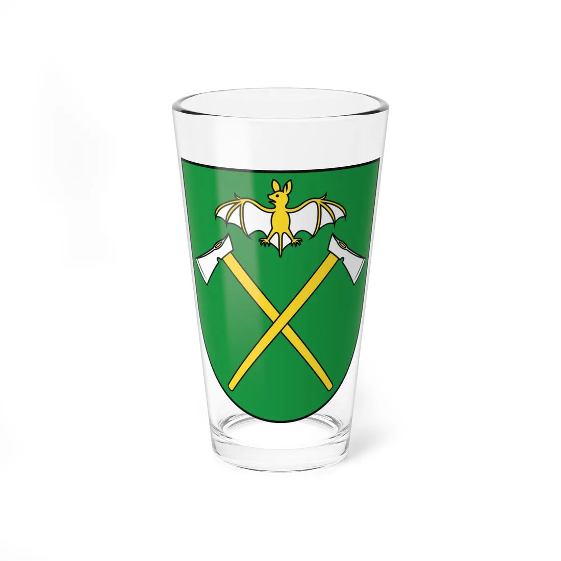 Coat of Arms of Demänovská Dolina (Slovakia) (Coat of Arms) Pint Glass 16oz 16oz - Go Mug Yourself