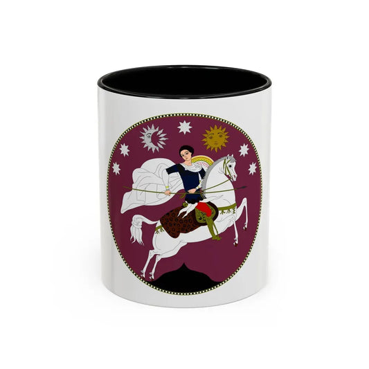 Coat of Arms of Democratic Republic of Georgia - Accent Coffee Mug 11oz Black - Go Mug Yourself