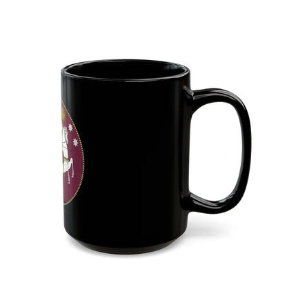 Coat of Arms of Democratic Republic of Georgia - Black Coffee Mug-Go Mug Yourself