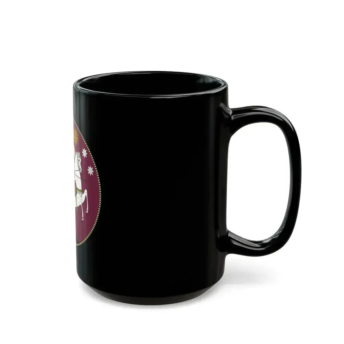 Coat of Arms of Democratic Republic of Georgia - Black Coffee Mug - Go Mug Yourself