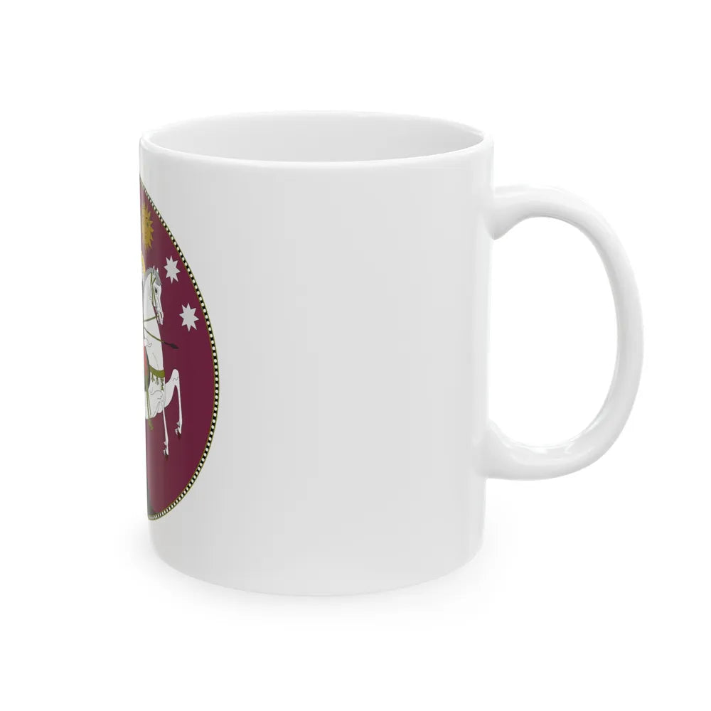 Coat of Arms of Democratic Republic of Georgia - White Coffee Mug-Go Mug Yourself