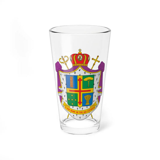 Coat of arms of Dionisio Lachovicz (Ukraine) (Coat of Arms) Pint Glass 16oz 16oz - Go Mug Yourself