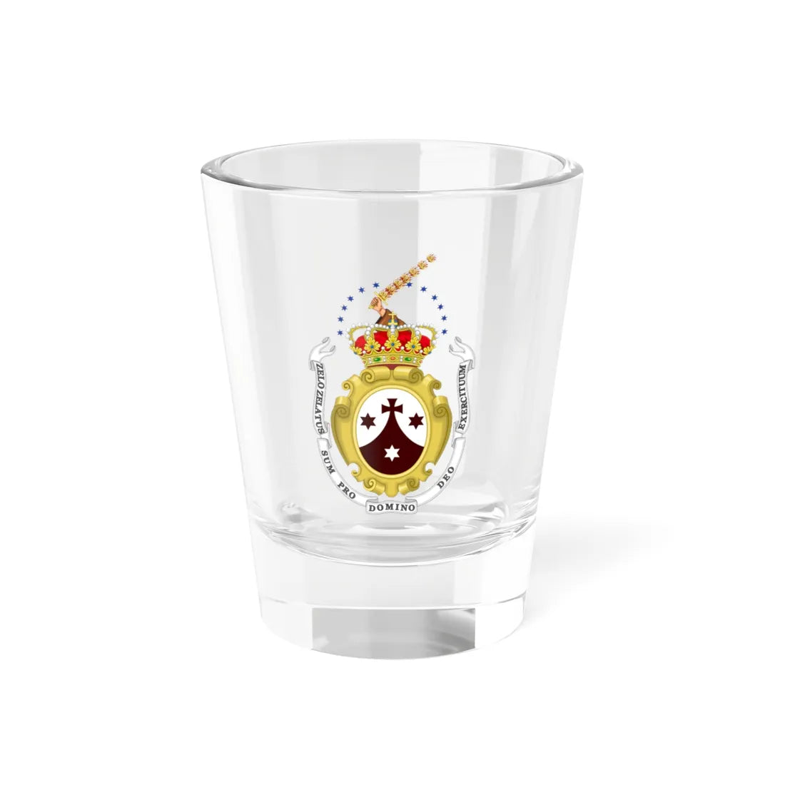 Coat of Arms of Discalced Carmelites Order (Spain) (Coat of Arms) Shot Glass 1.5oz 1.5oz - Go Mug Yourself