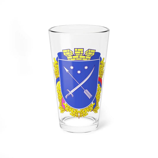 Coat of arms of Dnipro (Ukraine) (Coat of Arms) Pint Glass 16oz 16oz - Go Mug Yourself