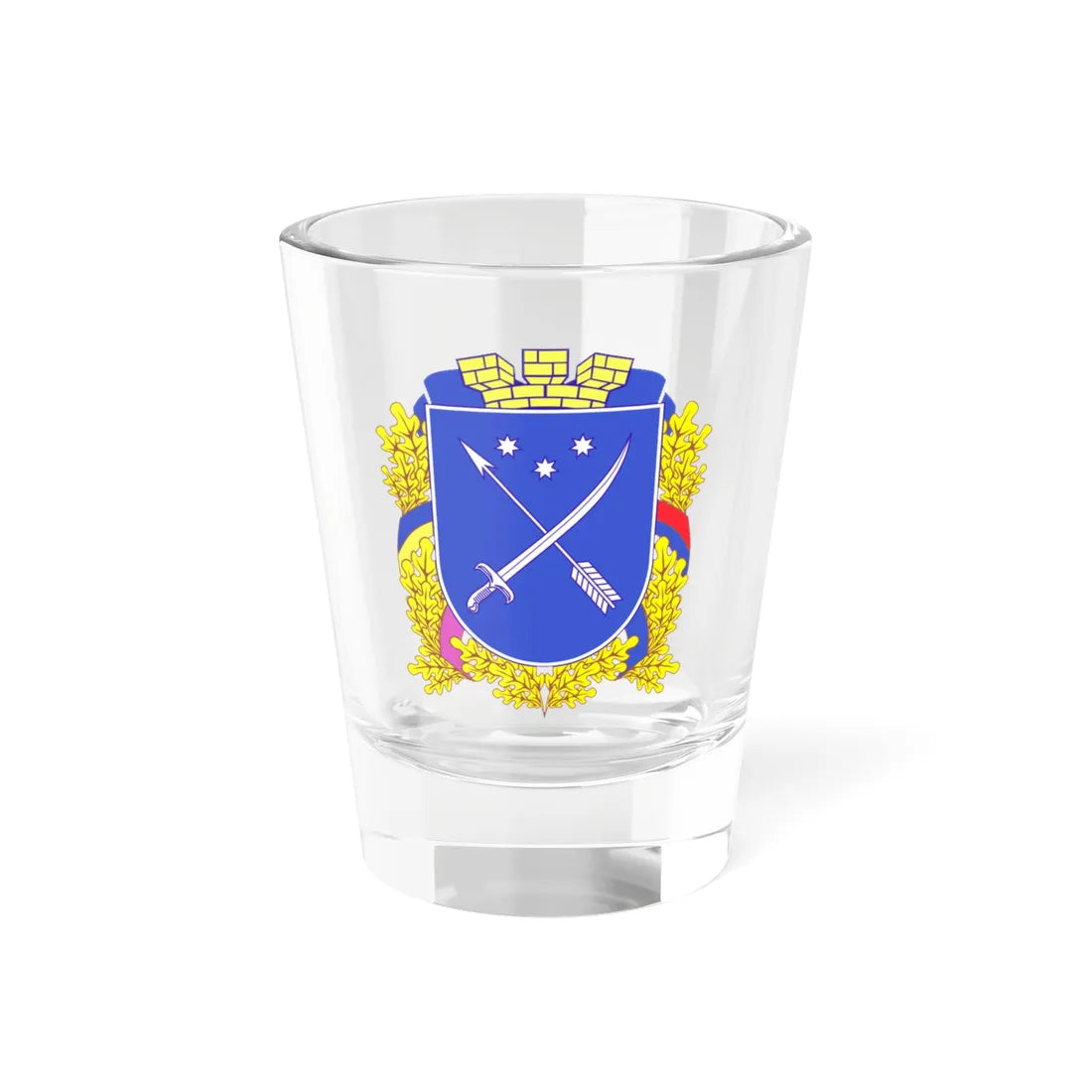 Coat of arms of Dnipro (Ukraine) (Coat of Arms) Shot Glass 1.5oz 1.5oz - Go Mug Yourself