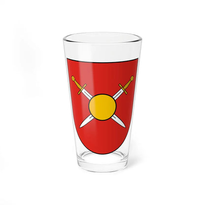 Coat of Arms of Dobromyl (Ukraine) (Coat of Arms) Pint Glass 16oz 16oz - Go Mug Yourself