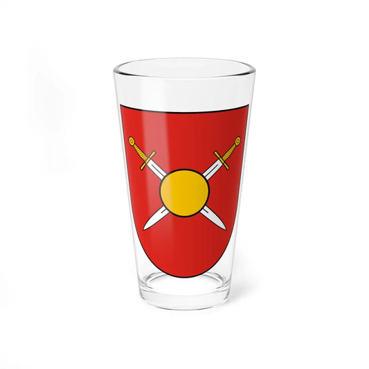 Coat of Arms of Dobromyl (Ukraine) (Coat of Arms) Pint Glass 16oz 16oz - Go Mug Yourself