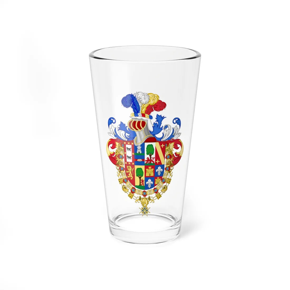 Coat of Arms of Doctor Cortezo (Spain) (Coat of Arms) Pint Glass 16oz 16oz - Go Mug Yourself