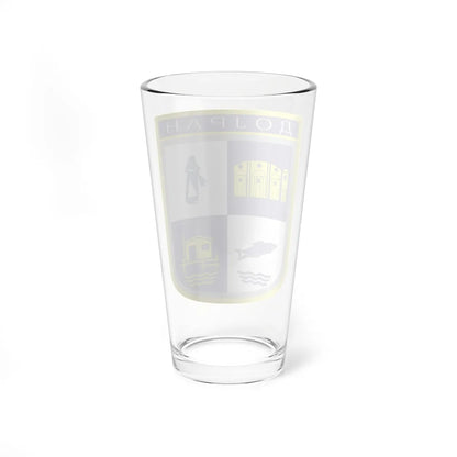 Coat of arms of Dojran Municipality (North Macedonia) (Coat of Arms) Pint Glass 16oz - Go Mug Yourself