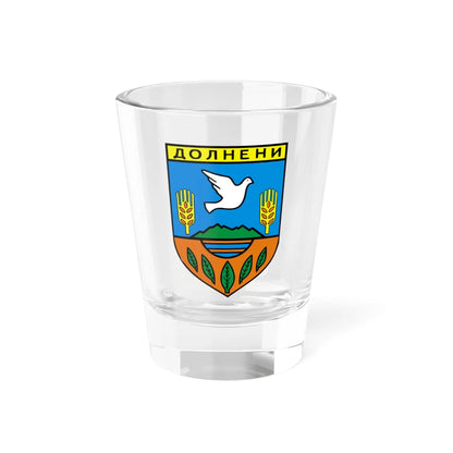 Coat of arms of Dolneni Municipality (North Macedonia) (Coat of Arms) Shot Glass 1.5oz 1.5oz - Go Mug Yourself