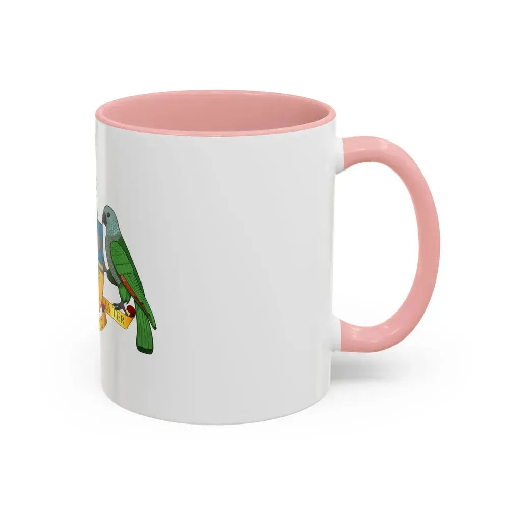 Coat of arms of Dominica - Accent Coffee Mug - Go Mug Yourself