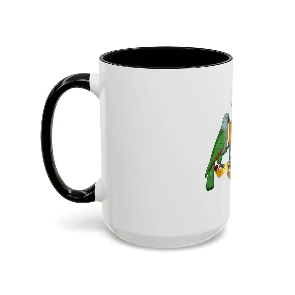 Coat of arms of Dominica - Accent Coffee Mug - Go Mug Yourself