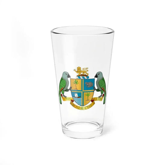 Coat of arms of Dominica - Pint Glass 16oz 16oz - Go Mug Yourself