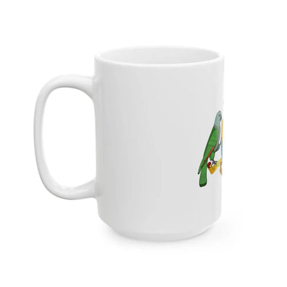 Coat of arms of Dominica - White Coffee Mug-Go Mug Yourself