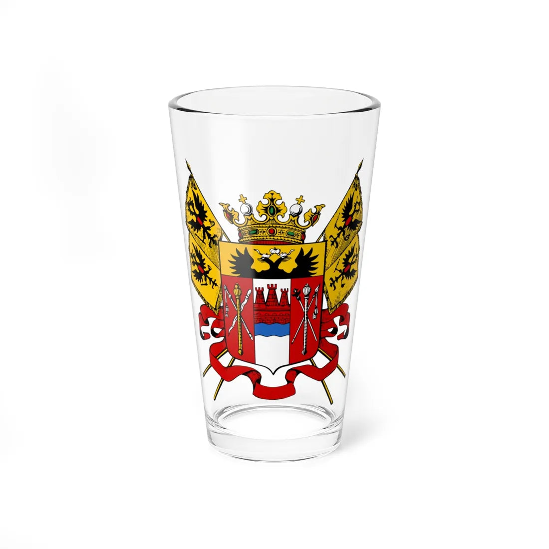 Coat of arms of Don Host Oblast 1878 (Russia) (Coat of Arms) Pint Glass 16oz 16oz - Go Mug Yourself
