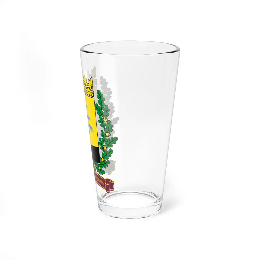 Coat of Arms of Donetsk Oblast 1999 (Ukraine) (Coat of Arms) Pint Glass 16oz - Go Mug Yourself