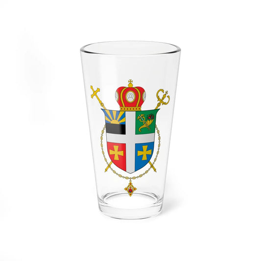 Coat of arms of DonetskKharkiv UGCC (Ukraine) (Coat of Arms) Pint Glass 16oz 16oz - Go Mug Yourself