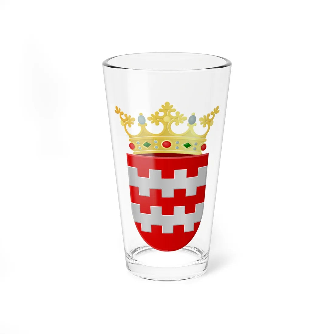 Coat of arms of Dongen (Netherlands) (Coat of Arms) Pint Glass 16oz 16oz - Go Mug Yourself