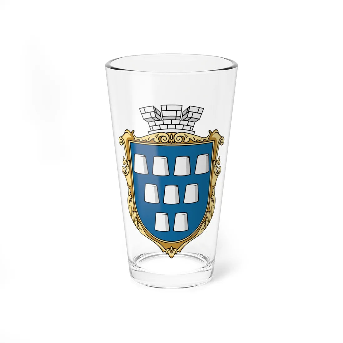 Coat of Arms of Drohobych (Ukraine) (Coat of Arms) Pint Glass 16oz 16oz - Go Mug Yourself