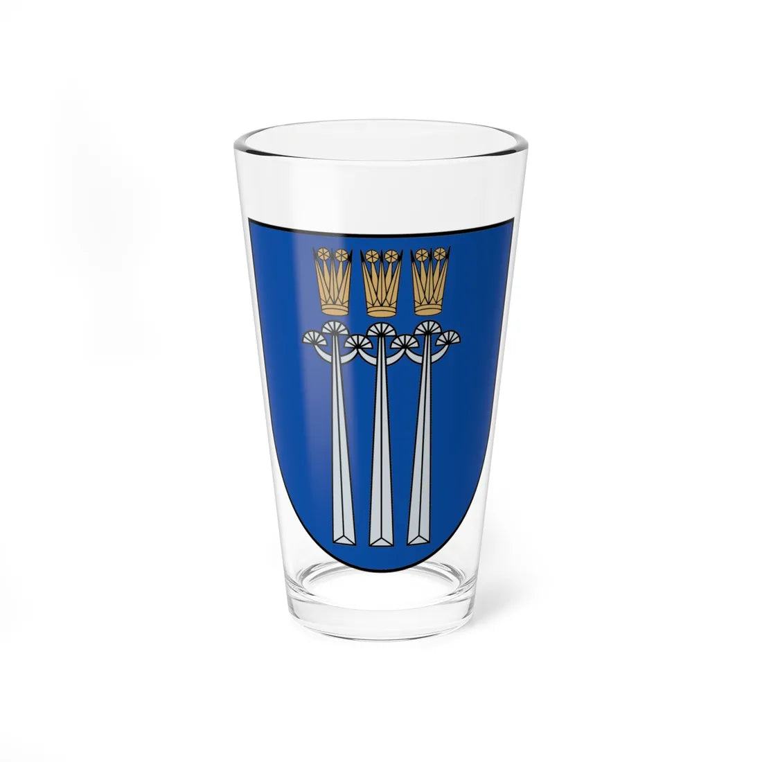 Coat of arms of Druskininkai Lithuania (Lithuania) (Coat of Arms) Pint Glass 16oz 16oz - Go Mug Yourself