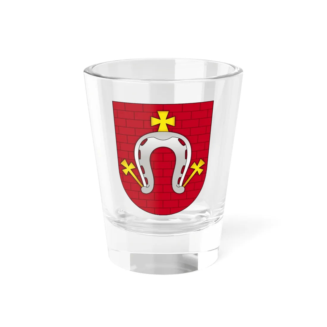 Coat of arms of Drybin (Belarus) (Coat of Arms) Shot Glass 1.5oz 1.5oz - Go Mug Yourself