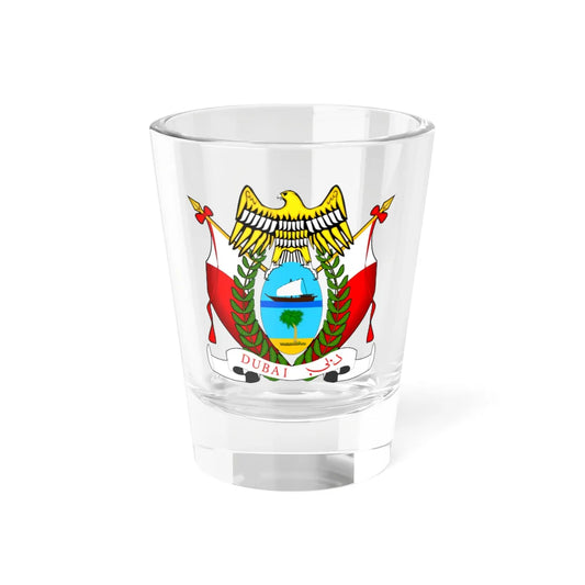 Coat of arms of Dubai (United Arab Emirates) (Coat of Arms) Shot Glass 1.5oz 1.5oz - Go Mug Yourself