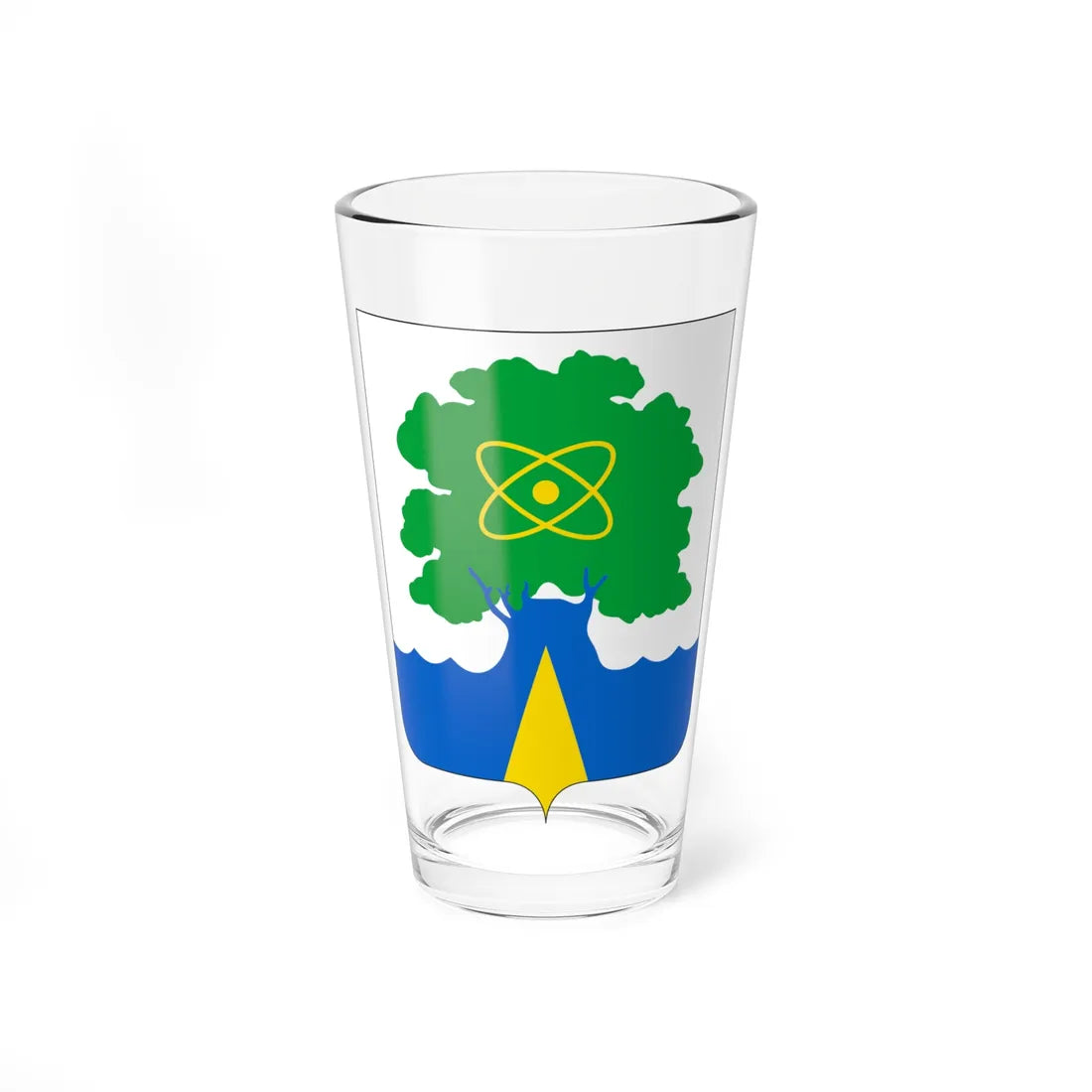 Coat of arms of Dubna (Russia) (Coat of Arms) Pint Glass 16oz 16oz - Go Mug Yourself