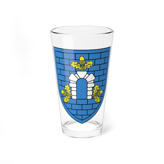 Coat of Arms of Dubroŭna Belarus (Belarus) (Coat of Arms) Pint Glass 16oz 16oz - Go Mug Yourself